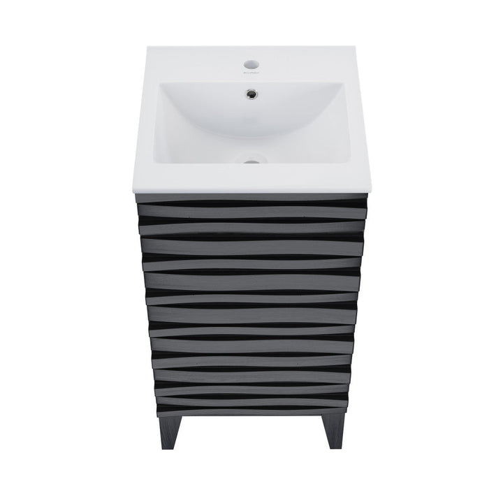 Cascade 18" Bathroom Vanity in Black