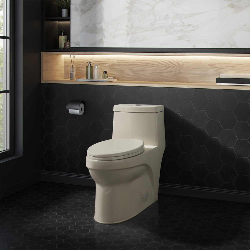 Virage One Piece Elongated Dual Flush Toilet 1.1/1.6 gpf in Bisque