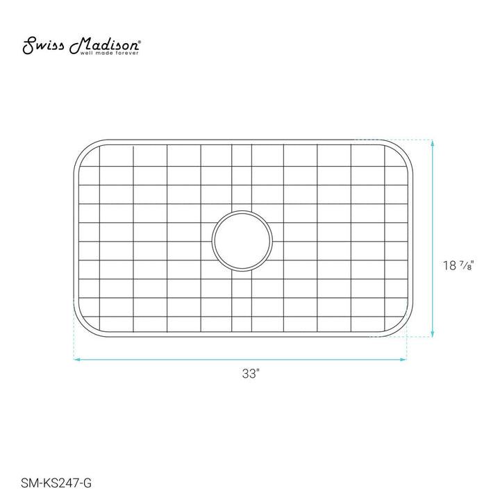 33 x 20 Stainless Steel Kitchen Sink Grid