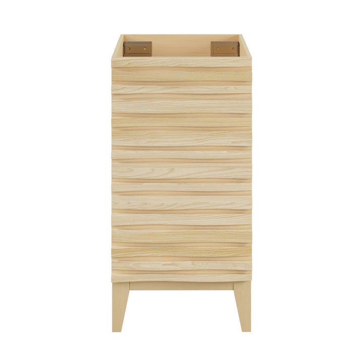 Cascade 18” Bathroom Vanity in Brown Oak- Cabinet Only