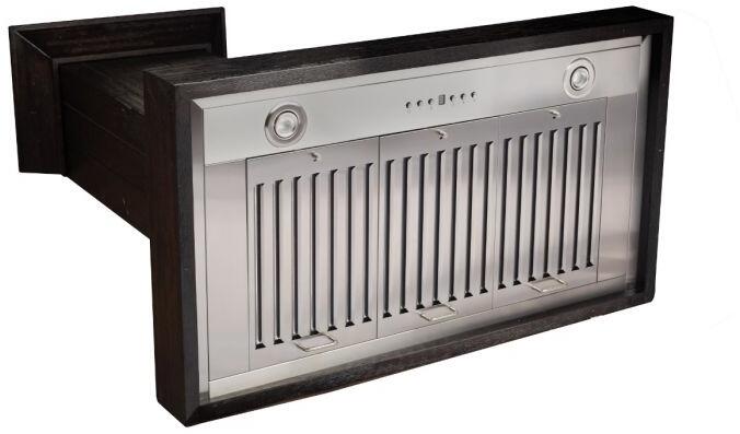 Wooden Wall Mount Range Hood in Rustic Dark Finish - Includes Motor (KPDD-30)  ZLINE 30 in.