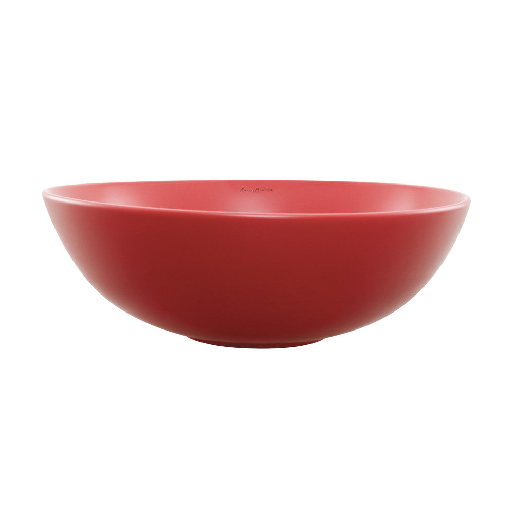 Classe 16 Ceramic Sink in Matte Red