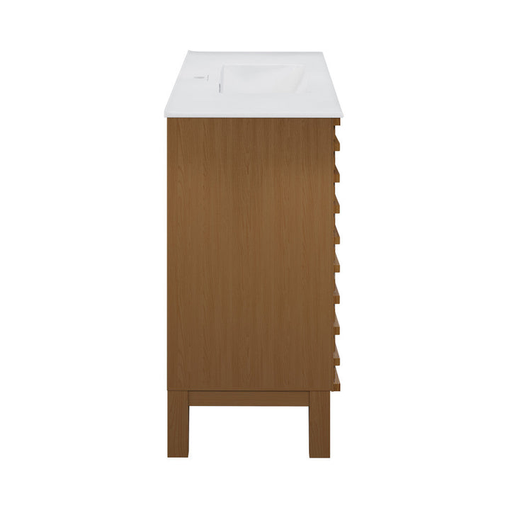 Cascade 36'' Bathroom Vanity in Brown Oak