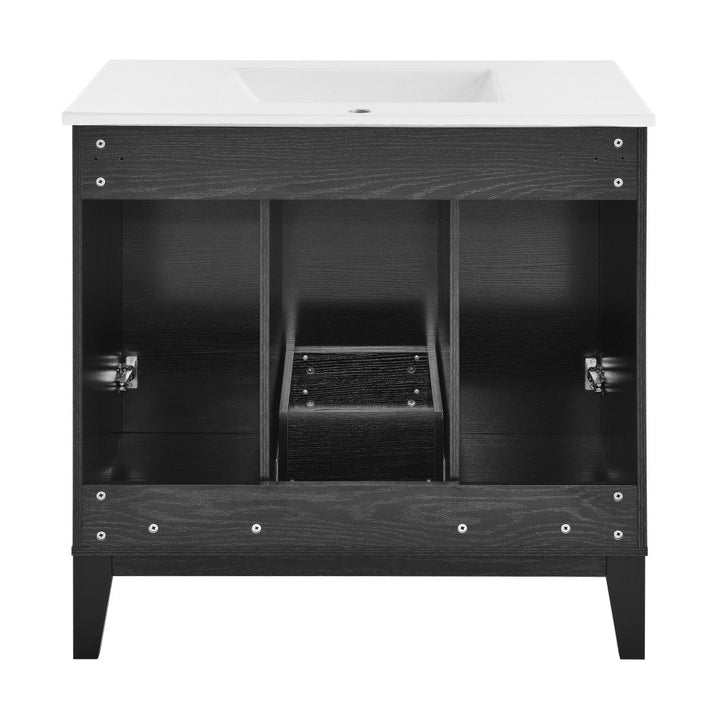 Cascade 36" Bathroom Vanity in Black