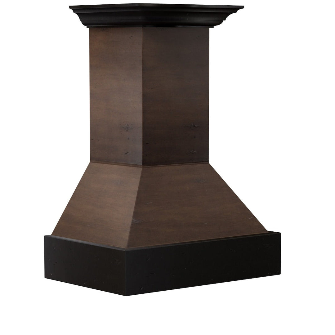 ZLINE 30" Designer Wood Series Wall Mounted Hood in in Antigua and Hamilton