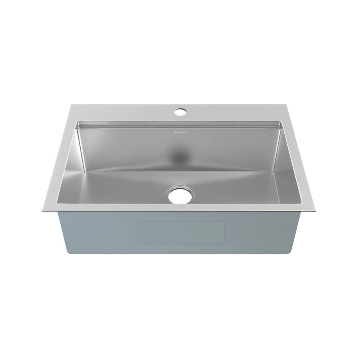 Ravi Single Basin 33 x 22 Topmount Kitchen Workstation Sink