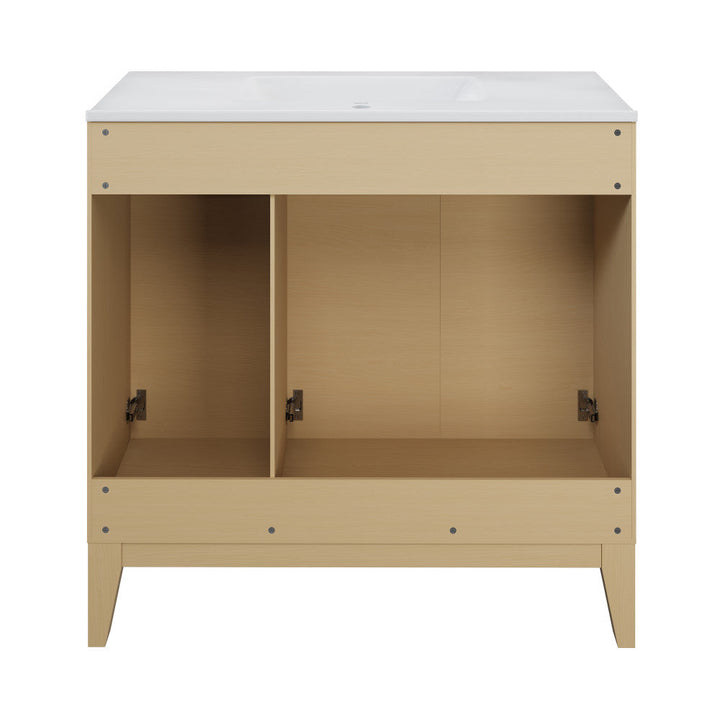 Cascade 36" Bathroom Vanity in Natural Oak