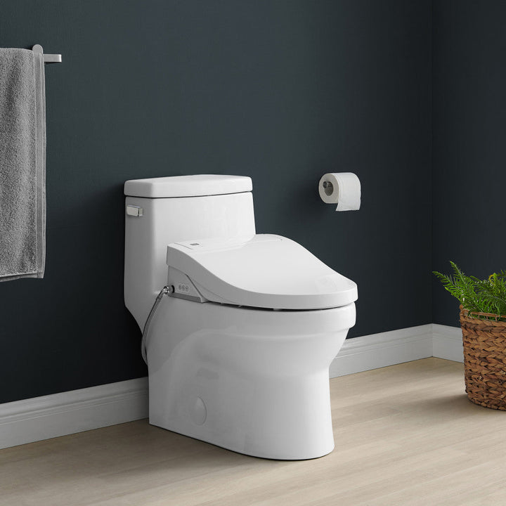 Virage One-Piece Toilet with Vivante Smart Seat Left Side Flush Handle 1.28 gpf