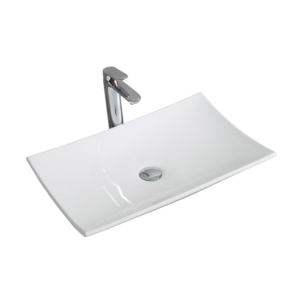 Annecy 23.5” Rectangle Vessel Bathroom Sink