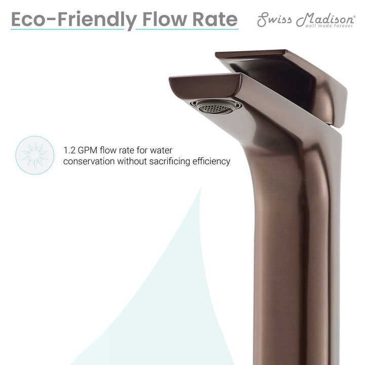 Monaco Single Hole, Single-Handle, High Arc Bathroom Faucet in Oil Rubbed Bronze