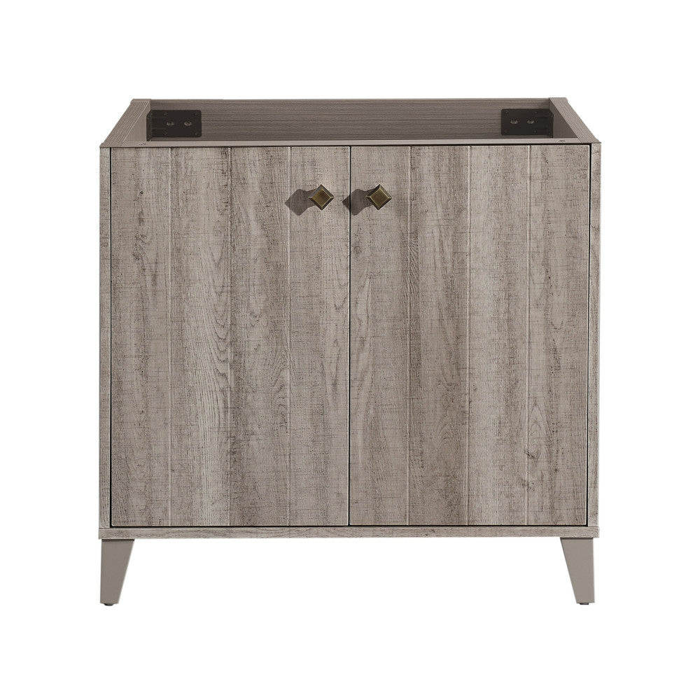 Eclair 36" Bathroom Vanity in Oak - Cabinet Only