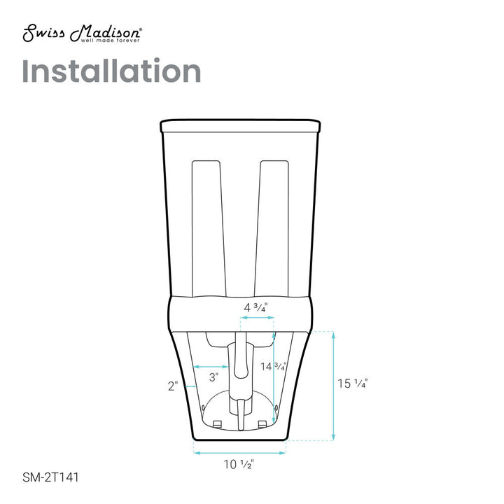 Nadar Two-Piece Elongated Toilet Dual-Flush 1.1/1.6 gpf