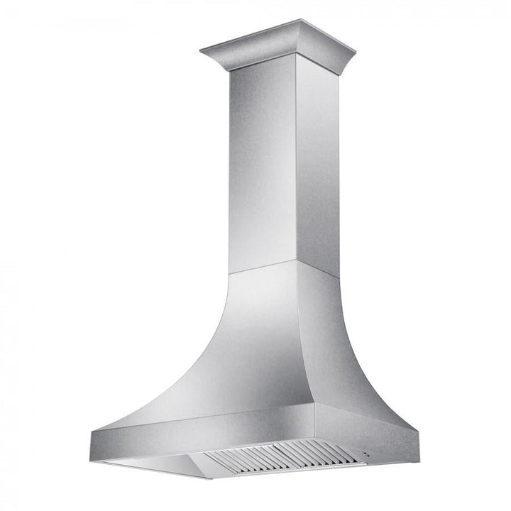 ZLINE 36 in. Designer Series DuraSnow® Stainless Finish Indoor Wall Range Hood, 8632S-36