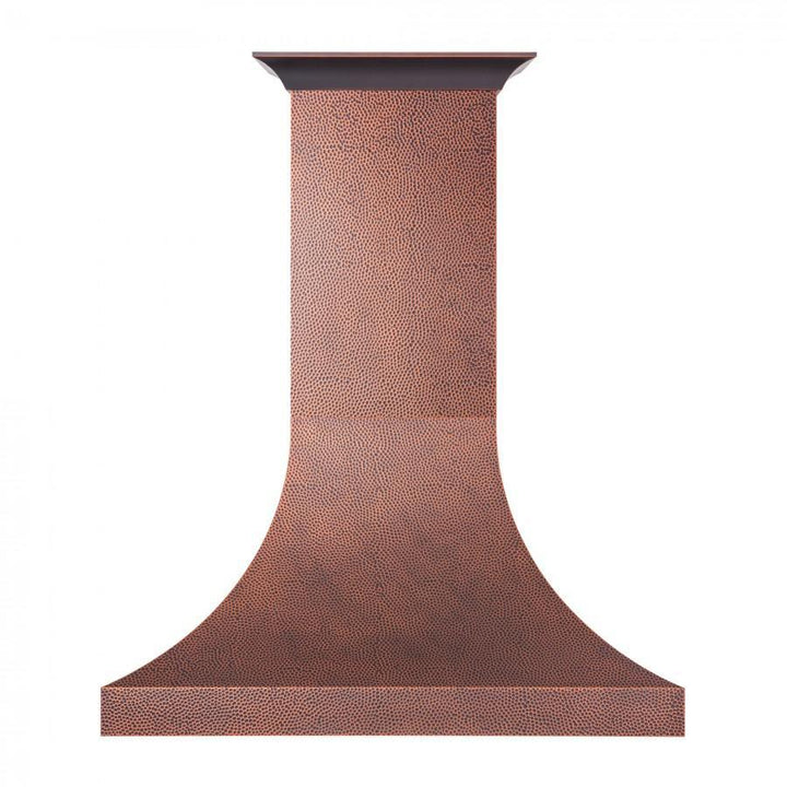 ZLINE 48 in. Designer Series Hand-Hammered Copper Finish Wall Range Hood, 8632H-48