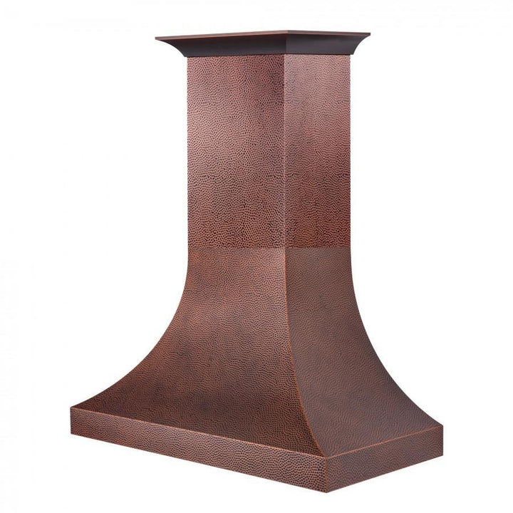 ZLINE 48 in. Designer Series Hand-Hammered Copper Finish Wall Range Hood, 8632H-48