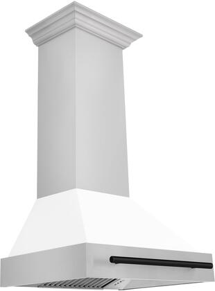 Zline  30" Wall Mount Ducted Hood with 400 CFM in White Matte