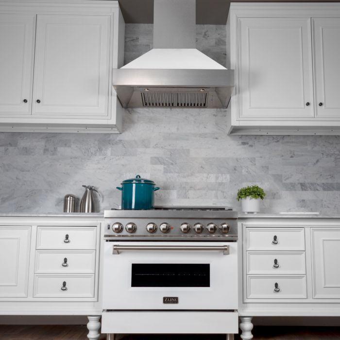ZLINE 36" 2 Piece Autograph Edition Stainless Steel Range &amp; Range Hood