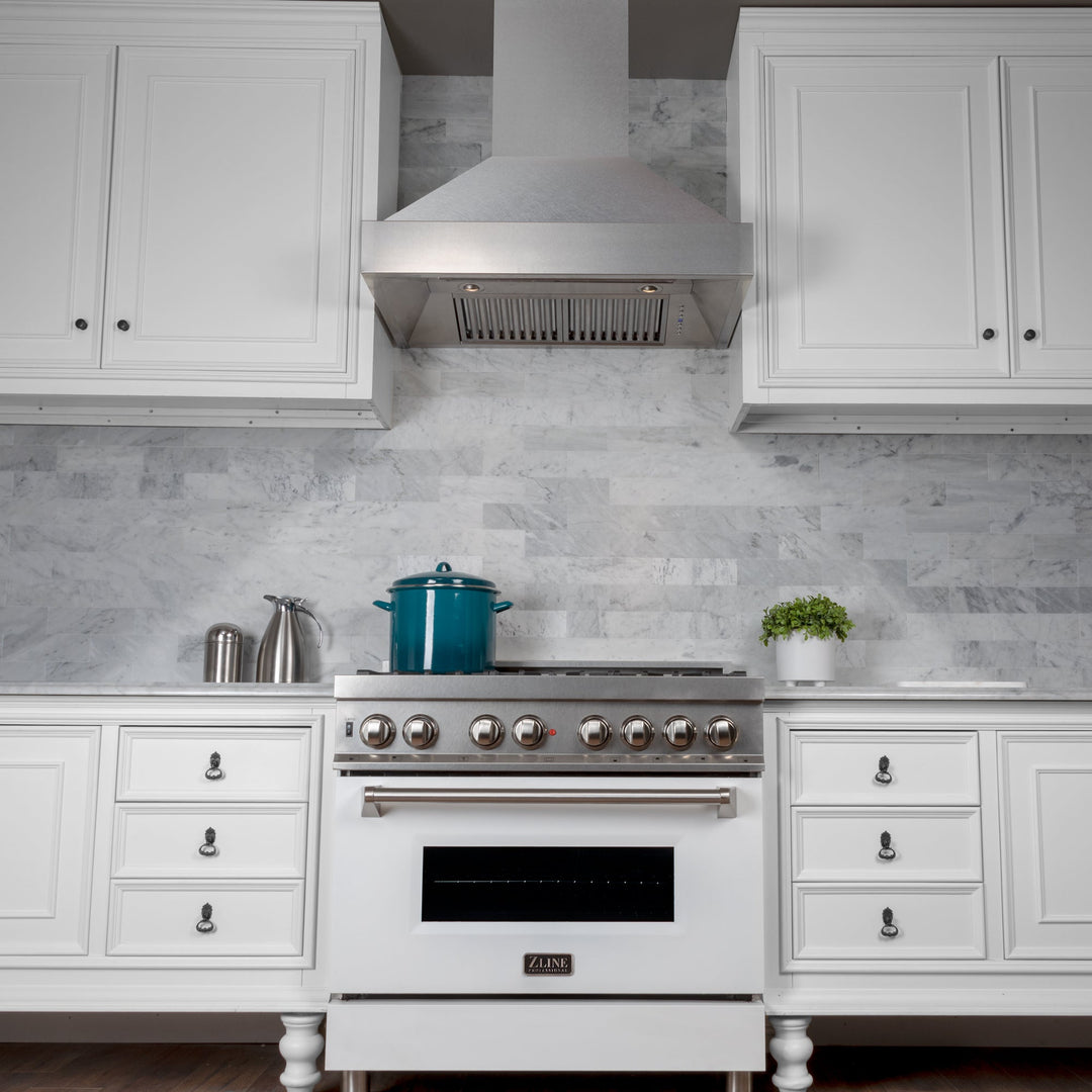 ZLINE 30" Designer Series Ducted Wall Mount Range Hood in Fingerprint Resistant Stainless Steel (8656S-30)