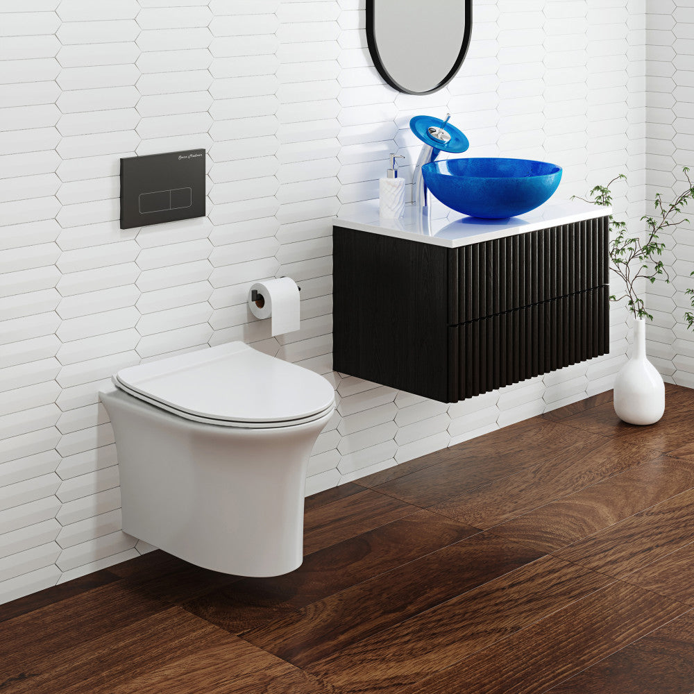 Cascade Wall-Hung Elongated Toilet Bowl
