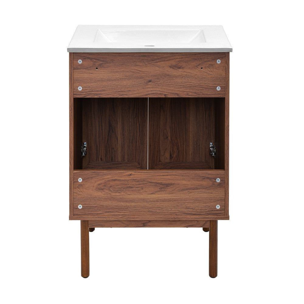 Classe 24" Bathroom Vanity in Dark Walnut