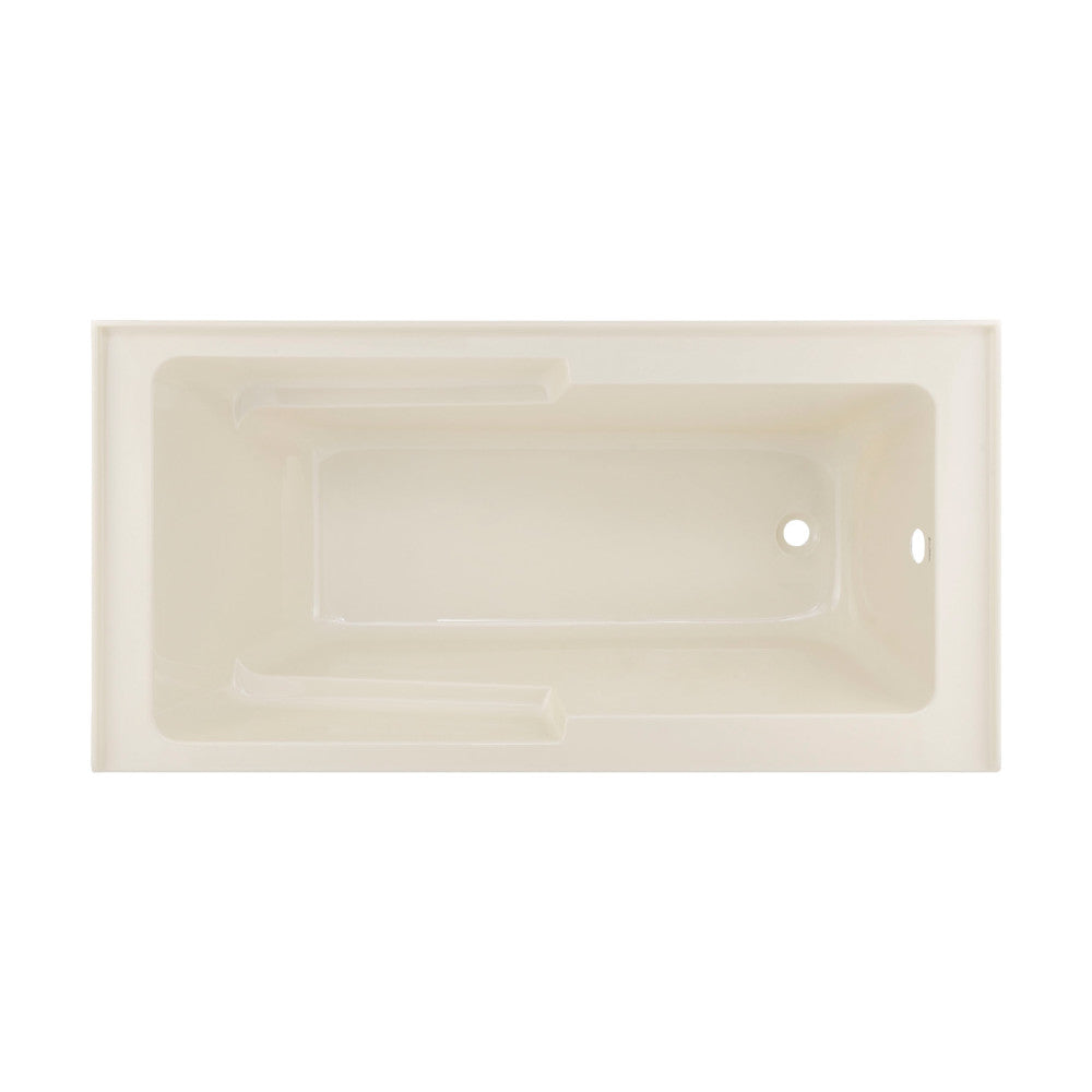 Voltaire 60" x 30" Right-Hand Drain Alcove Bathtub with Apron in Bisque