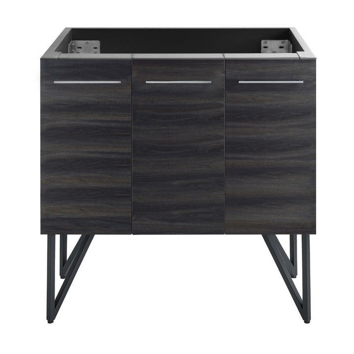 Annecy 36" Bathroom Vanity in Black Walnut - Cabinet Only