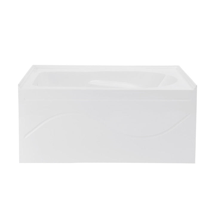 Ivy 54'' x 30" Bathtub with Apron Left Hand Drain in White