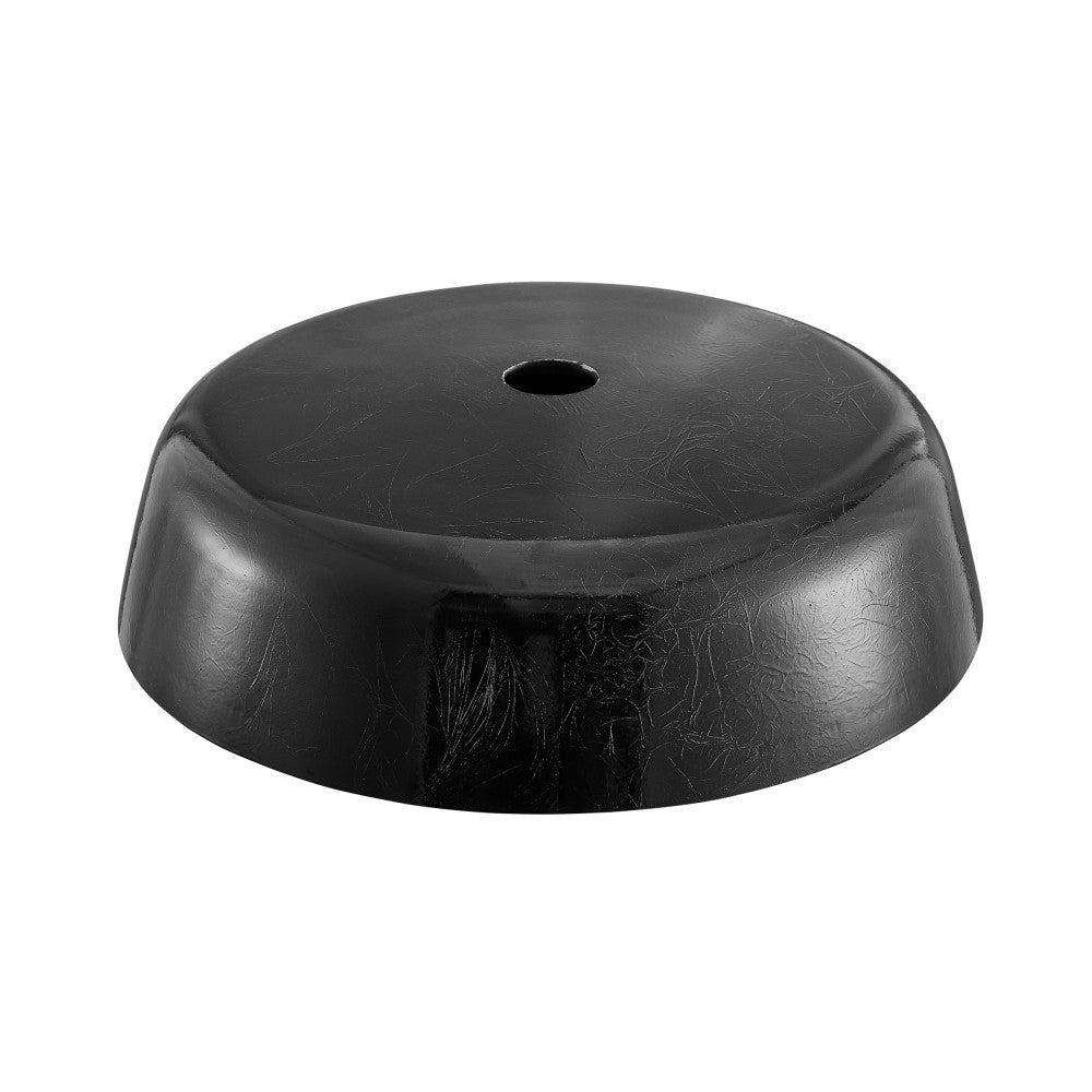 Avallon 16.5 " Round Glass Vessel Sink, Black