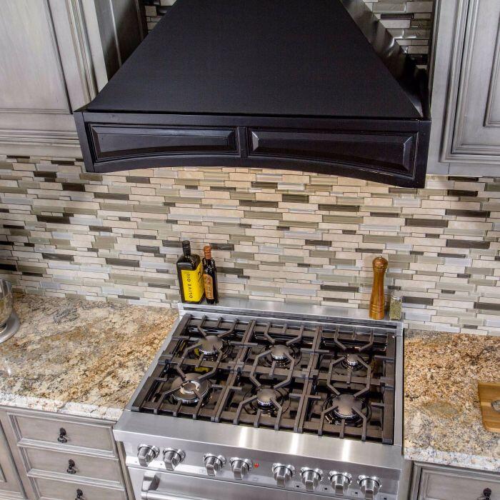 Wooden Wall Mount Range Hood in Black - Includes Remote Motor ZLINE 36 in.