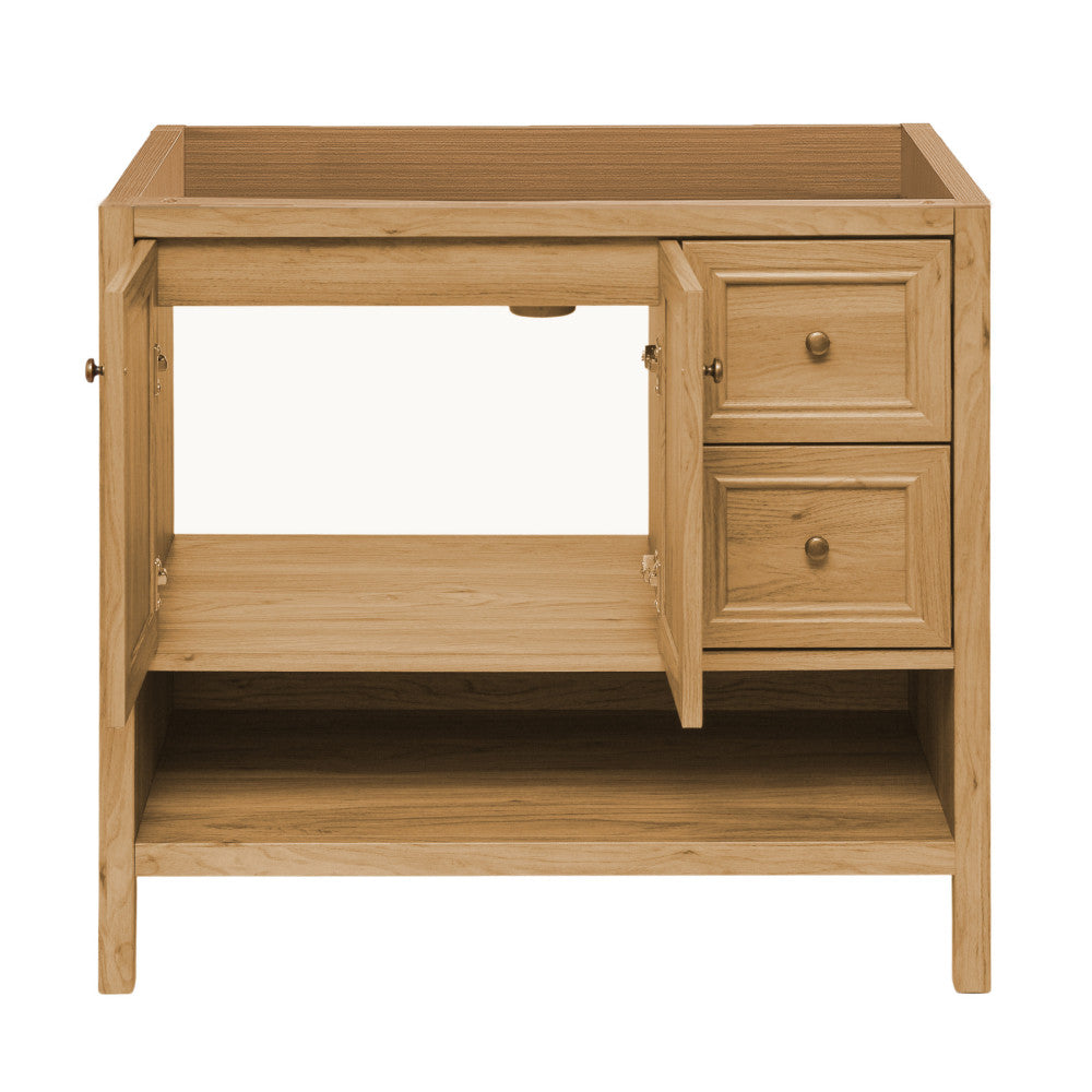 Chateau 36" Bathroom Vanity in Natural Oak - Cabinet