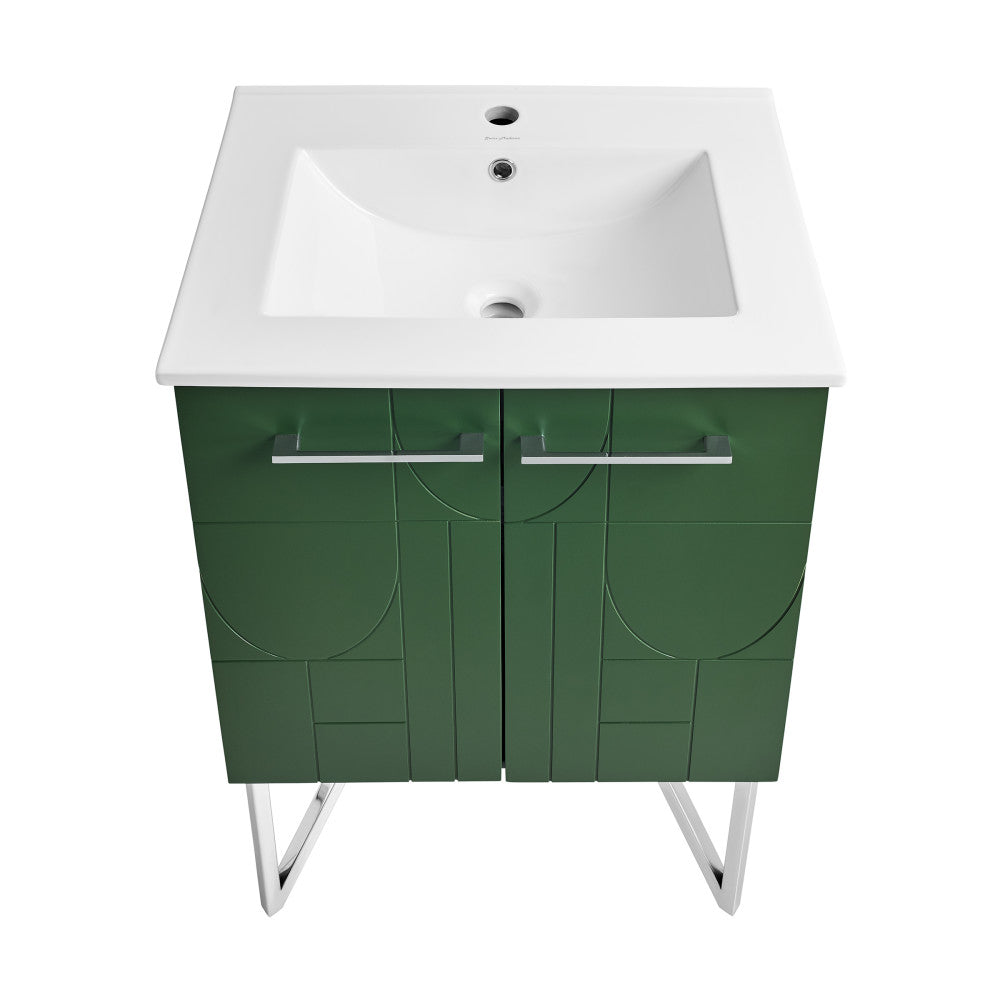 Annecy 24" Bathroom Vanity in Atlas Green