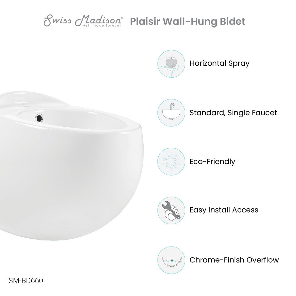 Plaisir Wall-Hung Bidet