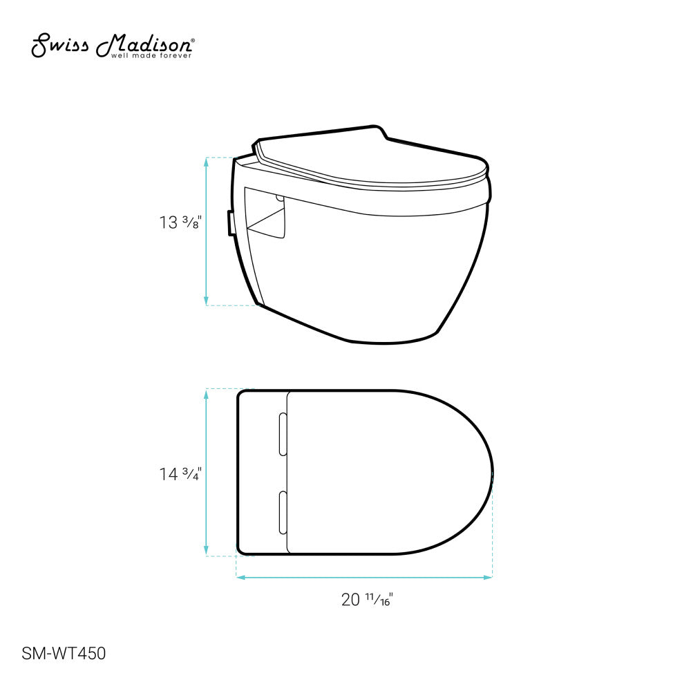 Ivy Wall-Hung Elongated Toilet Bowl