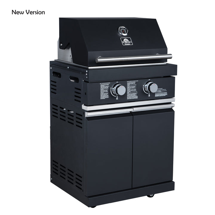 Forno All’Aperto 99,600 BTU Outdoor Kitchen, 5 Burners, Infrared Burners, Side Burner, Black Sintered Stone Countertops, Gas Pizza Oven, Sink Module, Bar &amp; Beverage Center