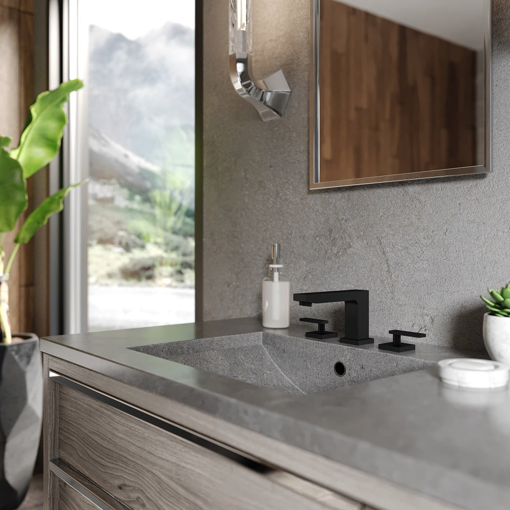 ZLINE Autograph Edition Crystal Bay Widespread Bath Faucet in Matte Black (CBY-BF-MB)