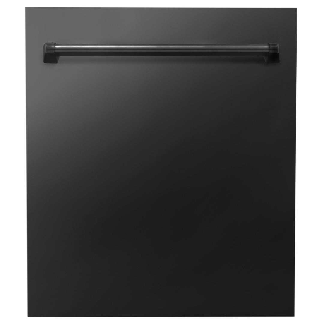 ZLINE 24" Top Control Dishwasher in Custom Panel Ready Black Stainless