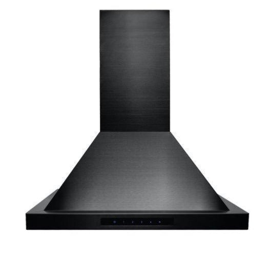 ZLINE 24 in. Convertible Vent Wall Mount Range Hood in Black Stainless Steel, BSKBN-24