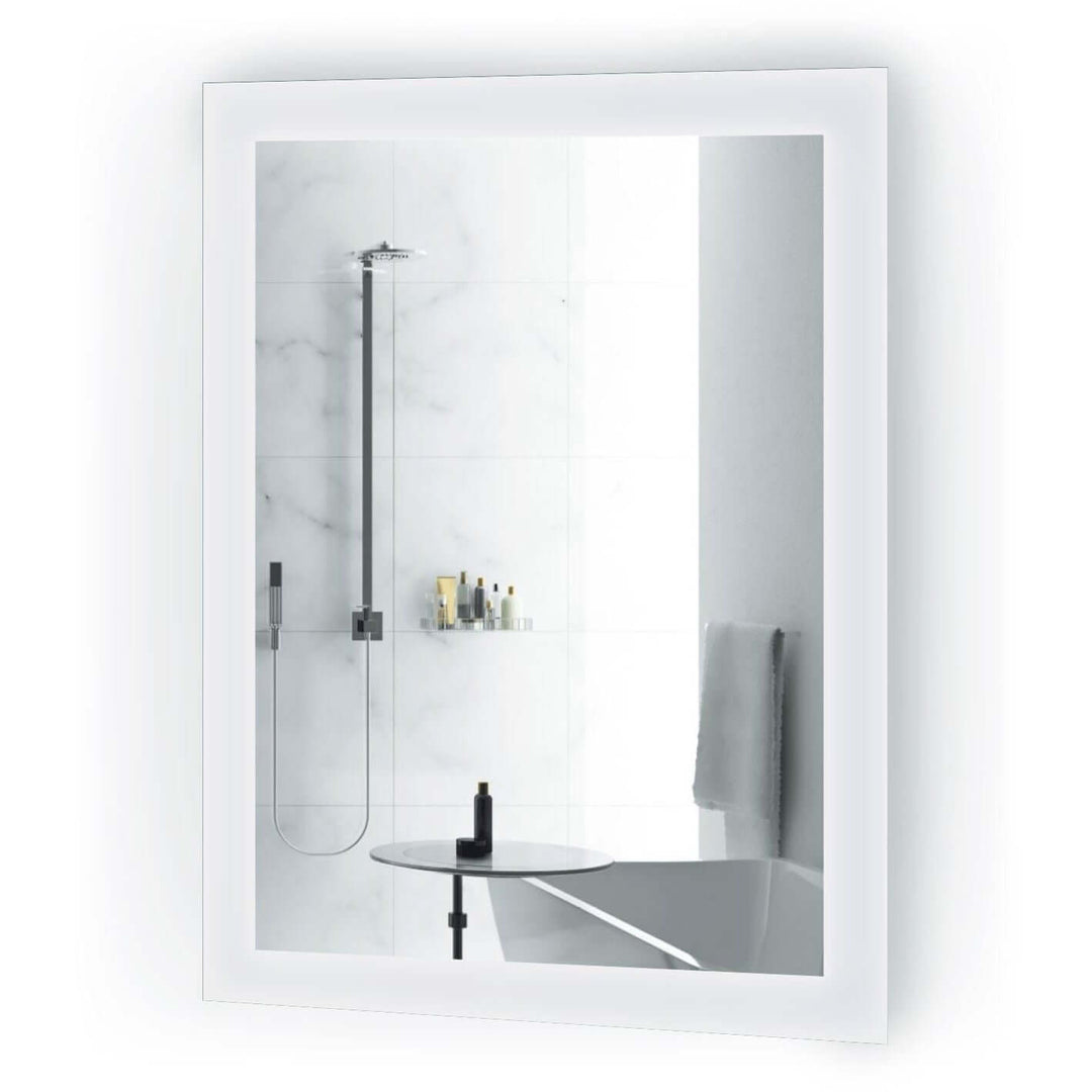 Krugg Bijou 15" LED Bathroom Mirror - Dimmer & Defogger