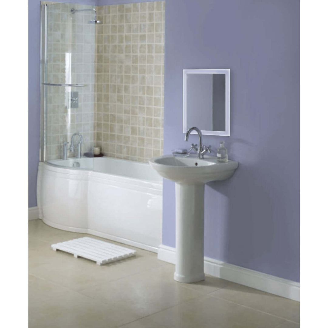 Krugg Bijou 15" LED Bathroom Mirror - Dimmer & Defogger