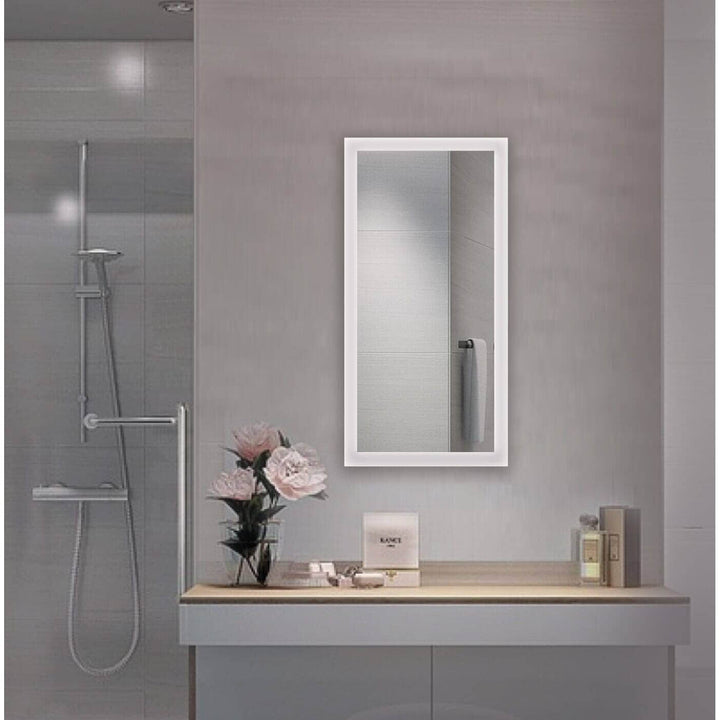 Krugg Bijou 15" LED Bathroom Mirror - Dimmer & Defogger