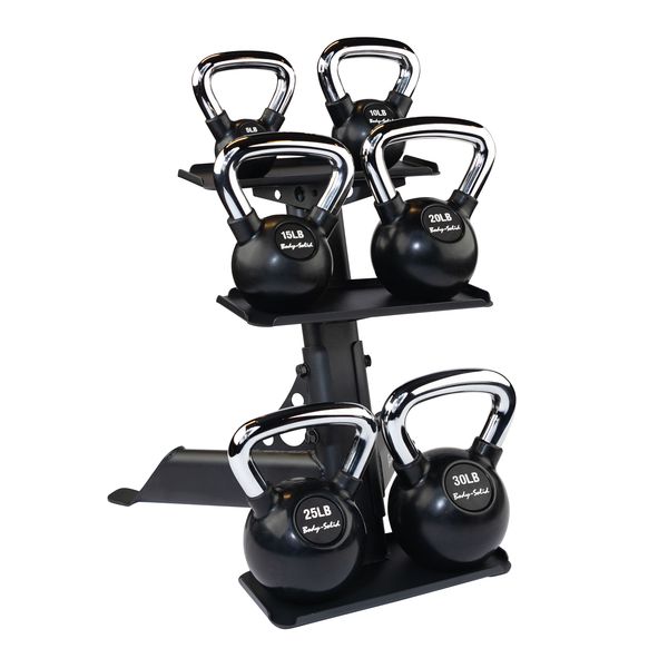 Body Solid GDKR50B 3-Tier Kettlebell Rack