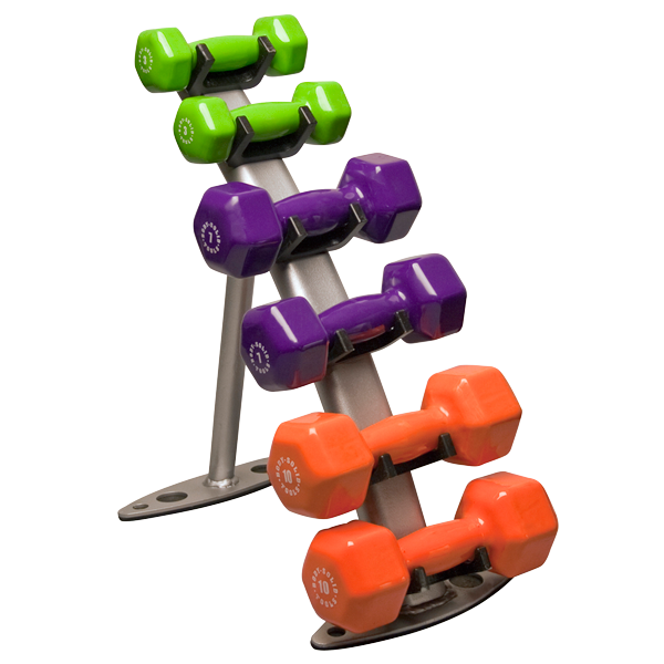 Body Solid GDR10 Vinyl Dumbbell Rack