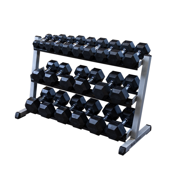 Body Solid GDR48 3-tier Dumbbell Rack