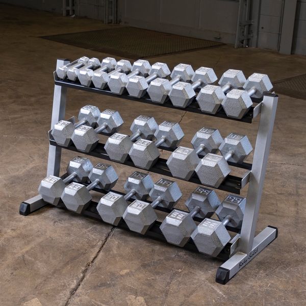 Body Solid GDR48 3-tier Dumbbell Rack