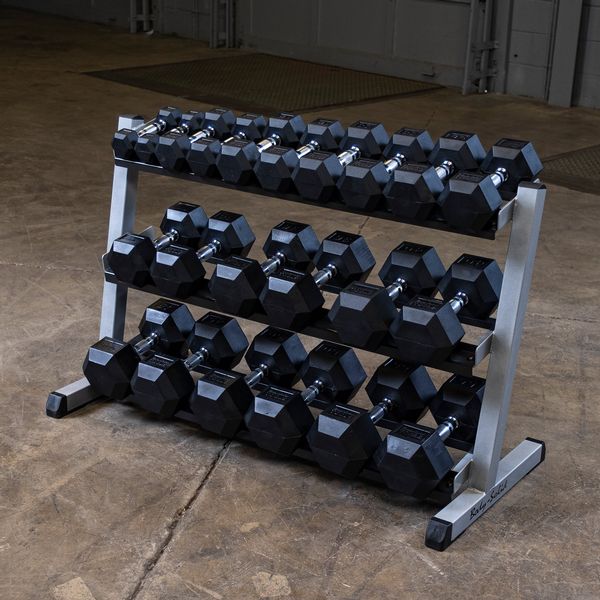 Body Solid GDR48 3-tier Dumbbell Rack