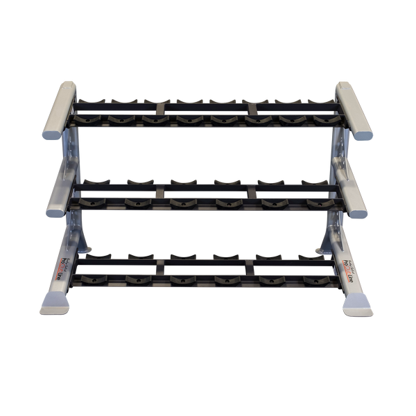 Body Solid Pro Clubline SDKR1000SD 3 Tier Saddle Dumbbell Rack