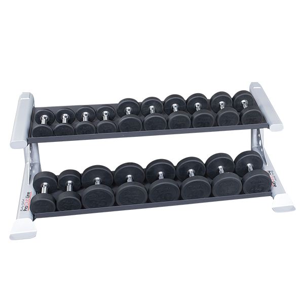 Body Solid Pro Clubline SDKR500DB 2 Tier Dumbbell Rack