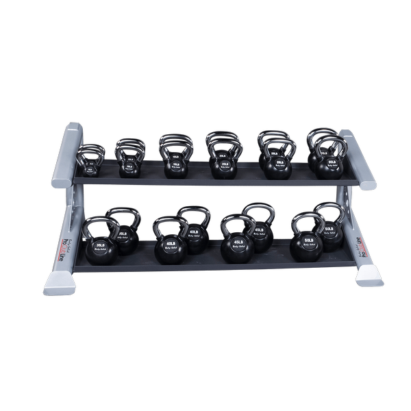 Body Solid Pro Clubline SDKR500KB 2 Tier Kettlebell Rack