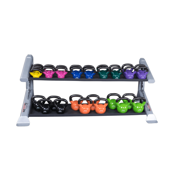 Body Solid Pro Clubline SDKR500KB 2 Tier Kettlebell Rack