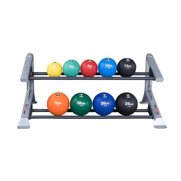 Body Solid Pro Clubline SDKR500MB 2 Tier Medicine Ball Rack